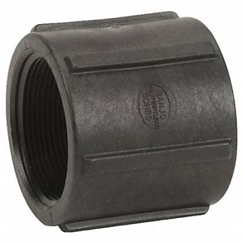 GRAINGER APPROVED Coupling 2 in Schedule 80 FNPT Black, 1MJX5