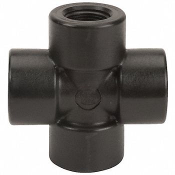 GRAINGER APPROVED Cross 3/4 in Pipe Size Schedule 80, 1MJX8