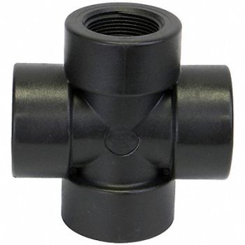 GRAINGER APPROVED Cross 1 1/4 in Black Schedule 80, 1MJY1