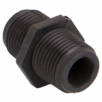 GRAINGER APPROVED Hex Nipple 3/8 in Schedule 80 MNPT, 1MJZ3