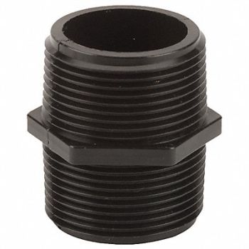 GRAINGER APPROVED Hex Nipple 1 1/4 x 1 1/4 in Schedule 80, 1MJZ7