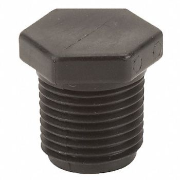 GRAINGER APPROVED Hex Head Plug 1/2 in Schedule 80 MNPT, 1MKA1