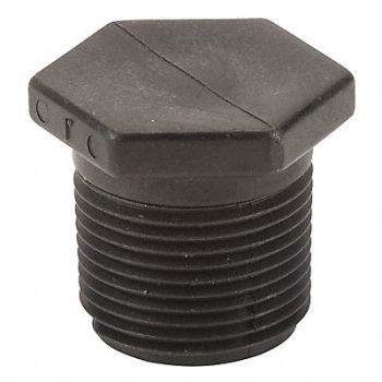 GRAINGER APPROVED Hex Head Plug 1 in Schedule 80 MNPT, 1MKA3