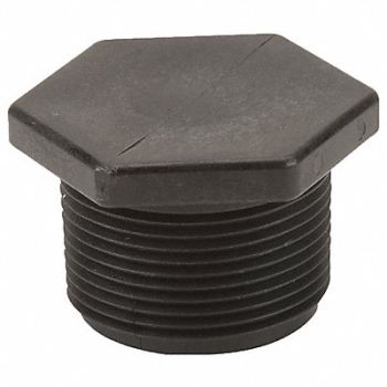 GRAINGER APPROVED Hex Head Plug 1 1/4 in Schedule 80, 1MKA4