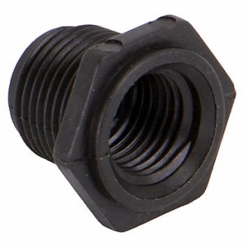 GRAINGER APPROVED Reducing Bushing 3/8 x 1/4 in Black NPT, 1MKA8