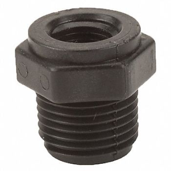 GRAINGER APPROVED Reducing Bushing 1/2 x 1/4 in Black NPT, 1MKA9