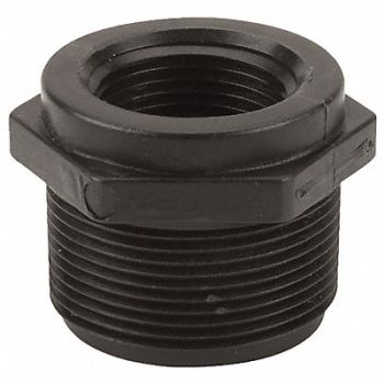 GRAINGER APPROVED Reducing Bushing 1 1/2 x 1 in Black NPT, 1MKC3