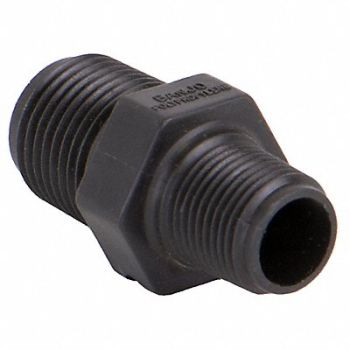 GRAINGER APPROVED Reducing Nipple 1/2 x 3/8 in Schedule 80, 1MKE1
