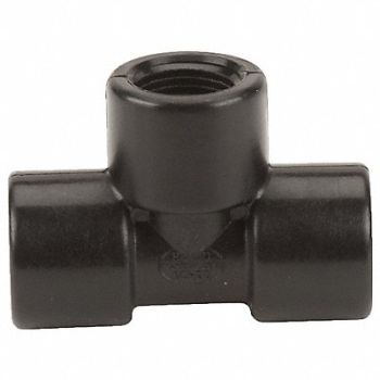 GRAINGER APPROVED Tee 3/8 in Pipe Size Schedule 80 FNPT, 1MKG7