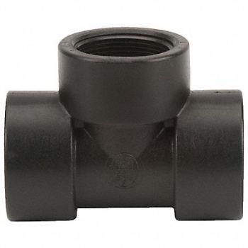 GRAINGER APPROVED Tee 1 1/2 in Pipe Size Schedule 80 FNPT, 1MKH3