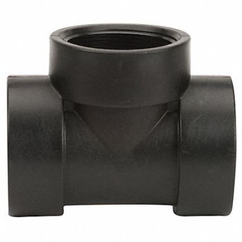 GRAINGER APPROVED Tee 3 in Schedule 80 225 PSI Black, 1MKH5