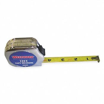 WESTWARD Tape Measure 1/2 x12 ft Carbon Steel, 1MKR4