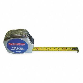 WESTWARD Tape Measure 3/4 x16 ft Carbon Steel, 1MKR8
