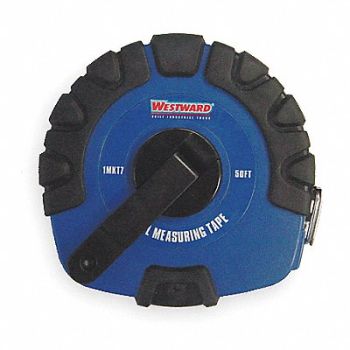 WESTWARD Long Tape Measure 3/8Inx50 ft Steel, 1MKT7