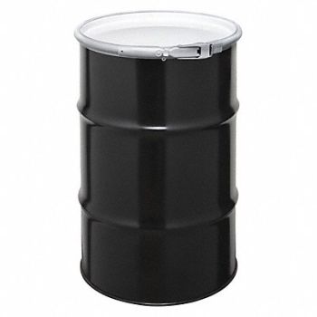 GRAINGER APPROVED Transport Drum Black 18ga 1.2mm, 1MLA1