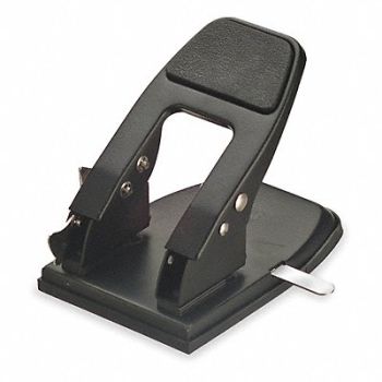 OFFICEMATE Heavy Duty Paper Punch Two Hole Blk, 1MLJ7