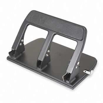 OFFICEMATE Heavy Duty Paper Punch Three Hole Blk, 1MLJ8