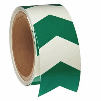 BRADY Floor Tape Green 2 inx15 ft Roll, 1MM18