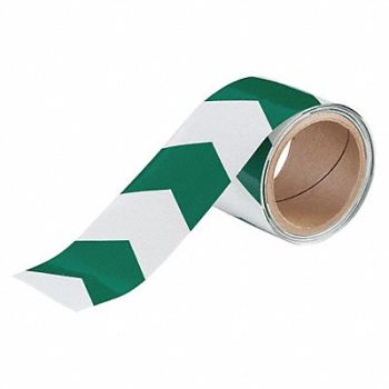 BRADY Floor Tape Green 3 inx15 ft Roll, 1MM19