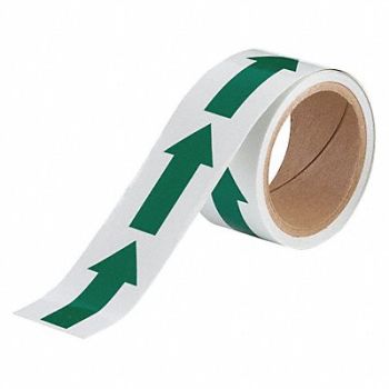 BRADY Floor Tape Green 2 inx15 ft Roll, 1MM20