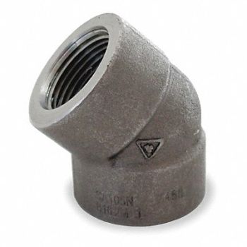 GRAINGER APPROVED 45 Elbow Forged Steel 2 in Female NPT, 1MMX2