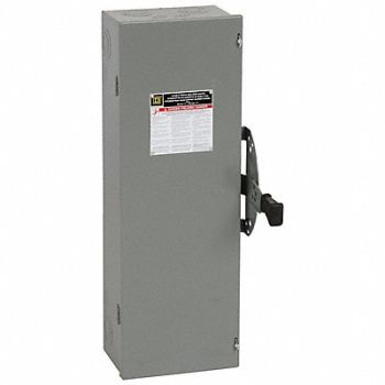 SQUARE D Safety Switch 600VAC 3PDT 60 Amps AC, 1MN36