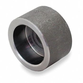 GRAINGER APPROVED Round Cap Forged Steel 3 in Pipe Size, 1MNW4