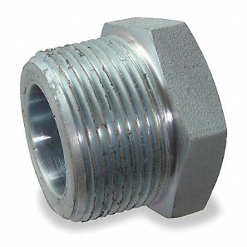 GRAINGER APPROVED Hex Bushing Forged Steel 2 x 1 1/2 in, 1MPP1