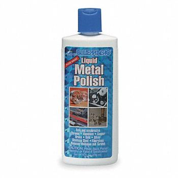 BLUE MAGIC Liquid Metal Polish Size 8 oz Bottle, 1MPU5