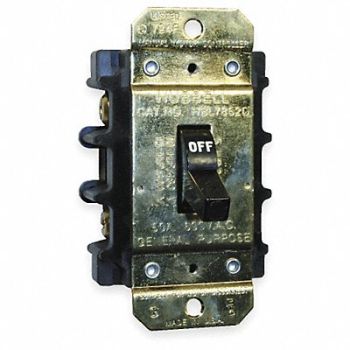 HUBBELL WIRING DEVICE-KELLEMS Manual Motor Switch 50A 600VAC 2P, 1MTE3