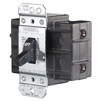 HUBBELL WIRING DEVICE-KELLEMS Manual Motor Switch 60A 600VAC 2P, 1MTE5