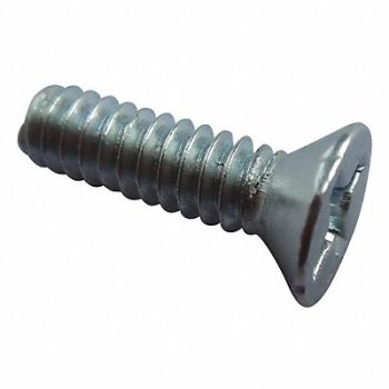GRAINGER APPROVED MS #4-40 Zinc Plated 3/8 L 100PK, 1MU64