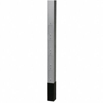 HUBBELL WIRING DEVICE-KELLEMS Service Pole Gray 10 ft 2 L 2.13 W, 4LM37