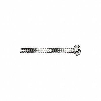 GRAINGER APPROVED MCHS RD PH/SLT ST ZP 1/4-20x2 1/2 Pk100, 1NA59