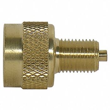 TRU-FLATE Fem Lge Bore V Adptr 0.305-32 Brs PK5, 1MYZ8