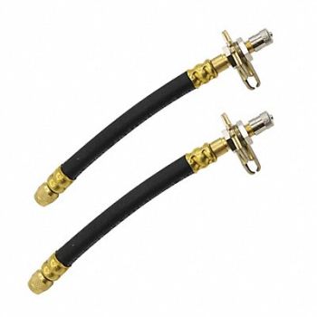 TRU-FLATE V Ext 7 In 7 In 0.305-32 Bk Rbr/Brs PK2, 1MZB9