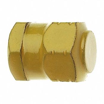 TRU-FLATE Hex V Cap 0.305-32 Met Heat PK100, 1MZE4