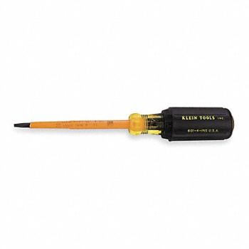 KLEIN TOOLS Insltd Slotted Screwdriver 3/16 in, 1N049
