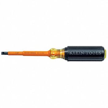 KLEIN TOOLS Insltd Slotted Screwdriver 1/4 in, 1N053