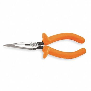 KLEIN TOOLS Needle Nose Plier 7-3/8 L Serrated, 1N085