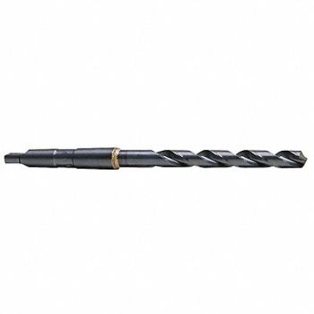 CHICAGO-LATROBE Taper Shank Drill 1 11/32 #4MT Blk Oxide, 4HAU7