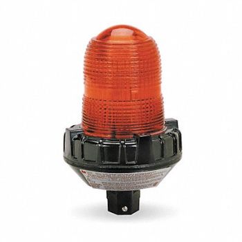 FEDERAL SIGNAL Hazardous Warning Light LED Amber, 1TAH4