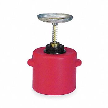 EAGLE Plunger Can 1/2 gal Polyethylene Red, 1N759