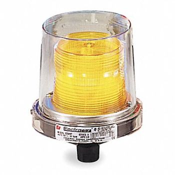 FEDERAL SIGNAL Hazardous Warning Light LED Amber, 1TAF9