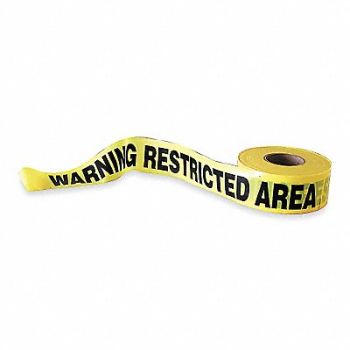GRAINGER APPROVED Barricade Tape Yellow/Black 1000ft x 3In, 1N912