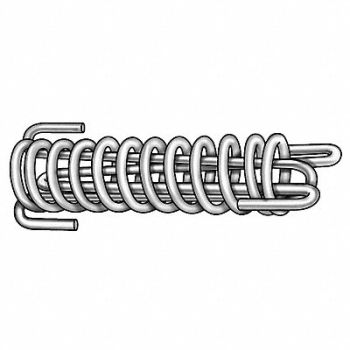 GRAINGER APPROVED Ext Spring Safety Drawbar 302 SS 16 OAL, 1NBU9
