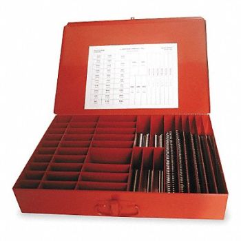 GRAINGER APPROVED Spring Asst Ext/Compress Stl 123 PC, 1NDW4