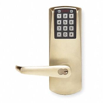 KABA Electronic Lock Satin Brass 12 Button, 1NEZ8