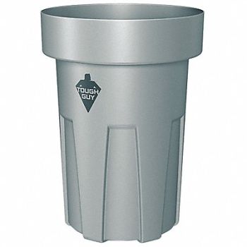 TOUGH GUY Trash Can 30 gal Gray, 4WNZ1