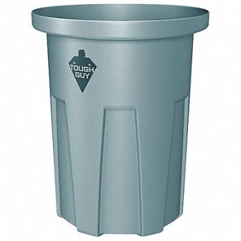 TOUGH GUY Trash Can 35 gal Gray, 1NFH1